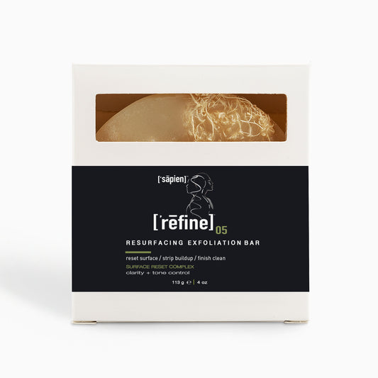 ['rēfine]™ 05 - RESURFACING EXFOLIATION BAR - RESET, SMOOTH + REFINE SKIN