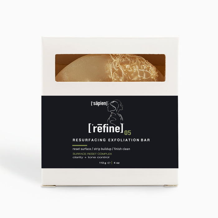 ['rēfine]™ 05 - RESURFACING EXFOLIATION BAR - RESET, SMOOTH + REFINE SKIN